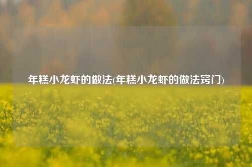 年糕小龙虾的做法(年糕小龙虾的做法窍门)